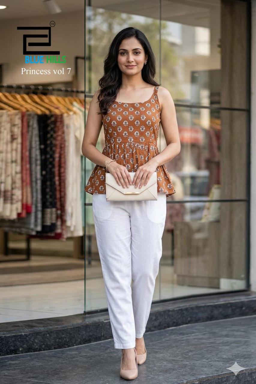 Blue hills princess vol 7 short top wholesale kurti distributors